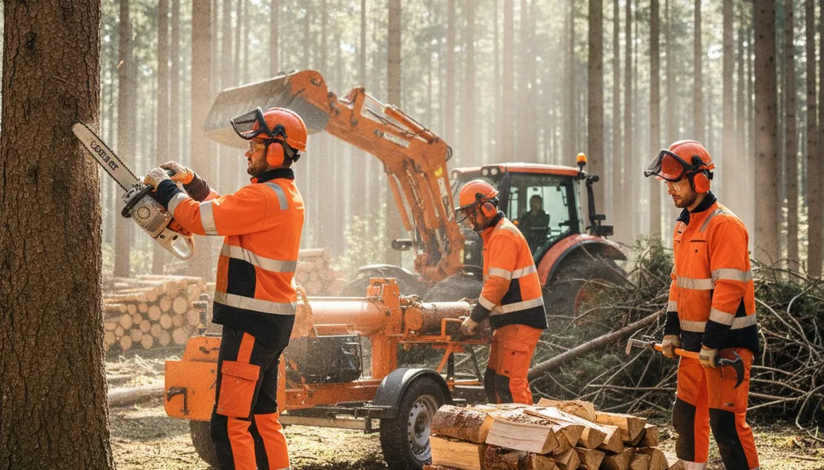 Minneapolis, MN woodlot management crew maintaining wooded property for safer, healthier trees